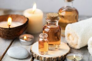 Therapeutic massage session at The Soma Spa at Karma Yoga Center in Denver"
