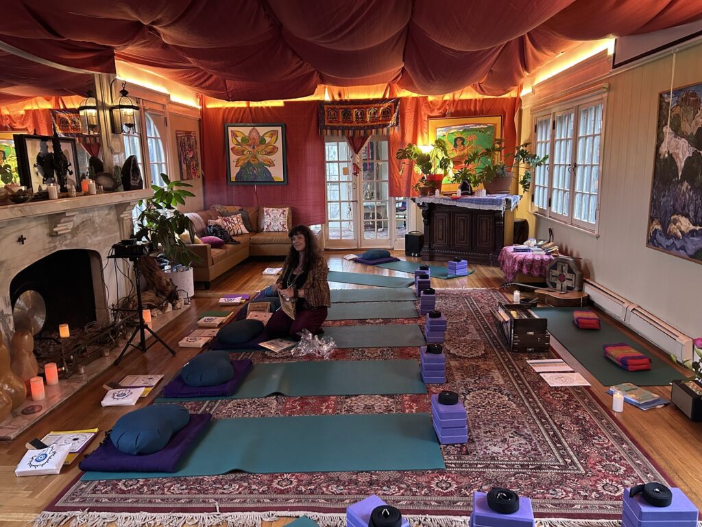 Warm practice room set with mats in Manitou Springs, Colorado