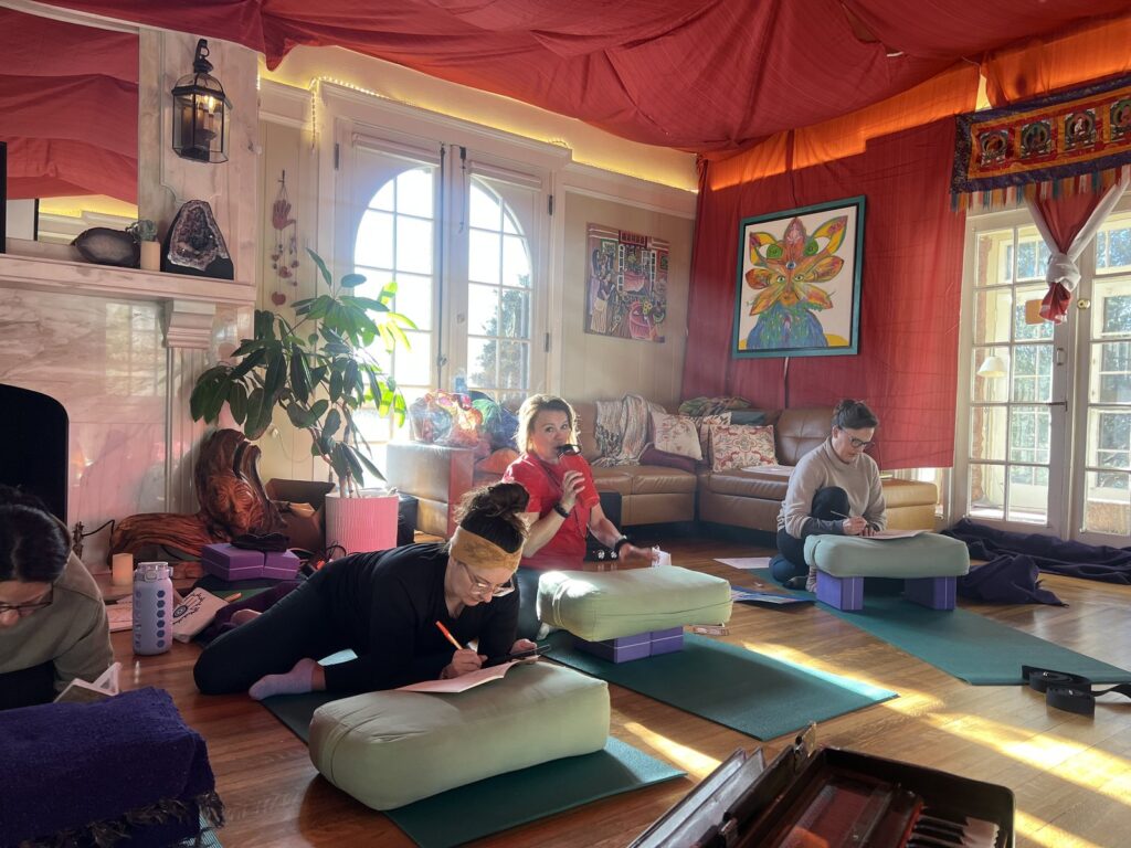 Journaling session on the Manitou Springs retreat
