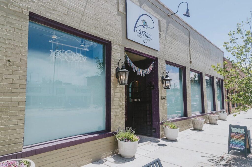 Karma Yoga Center storefront at 1760 S. Broadway, Denver